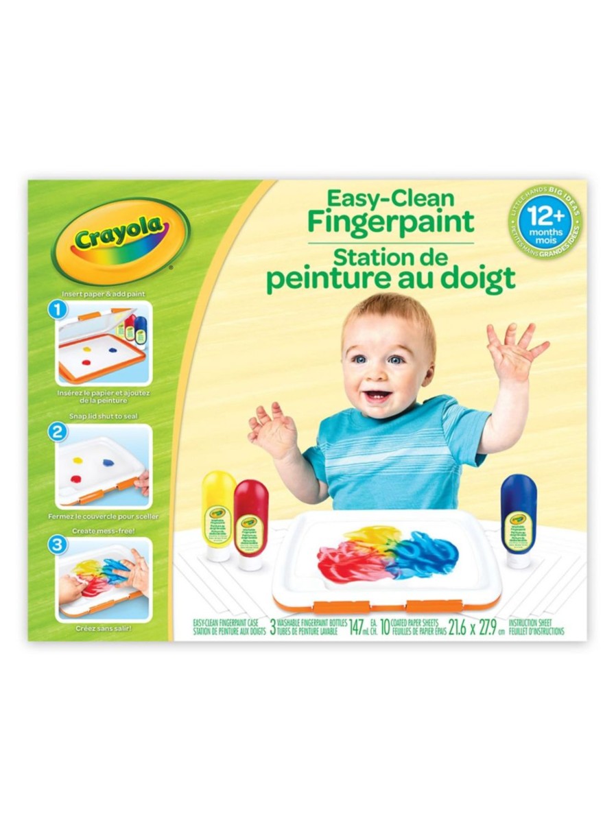 Toys Crayola Arts & Crafts | Easy Clean Finger Paint Set