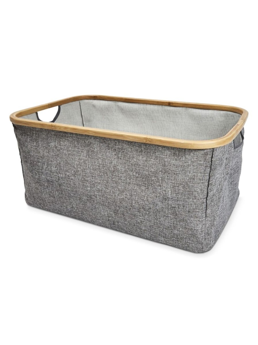 Home Living Anko Containers & Baskets | Bamboo Frame Laundry Basket