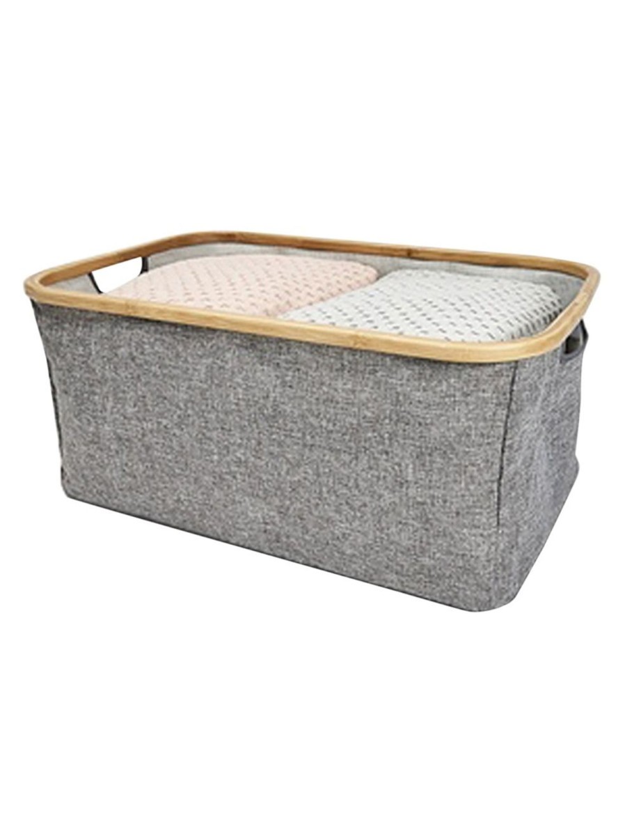 Home Living Anko Containers & Baskets | Bamboo Frame Laundry Basket