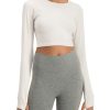 Men & Women Anko Tops | Long-Sleeve Seamfree Crop Top