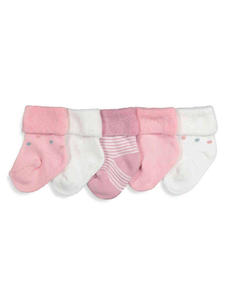 Kids & Baby Anko | Baby Girl'S 5-Pack Bootee Socks