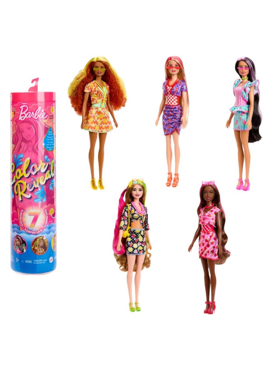 Toys Barbie Dolls & Doll Houses | Barbie Colour Reveal Sweet As Fruit Doll Assortment