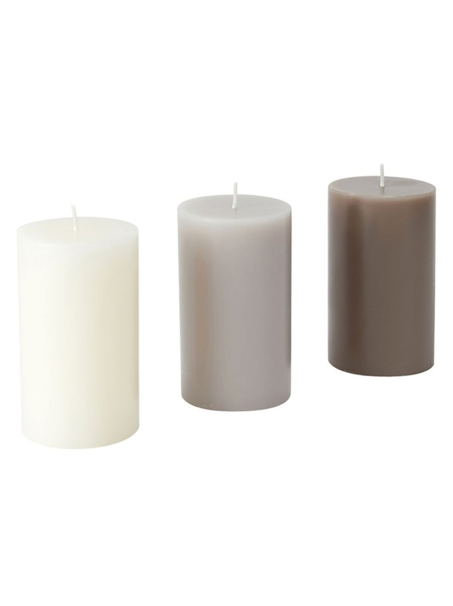 Wellness Anko Candles | 3-Pack Vanilla Bean Scented Pillar Candles