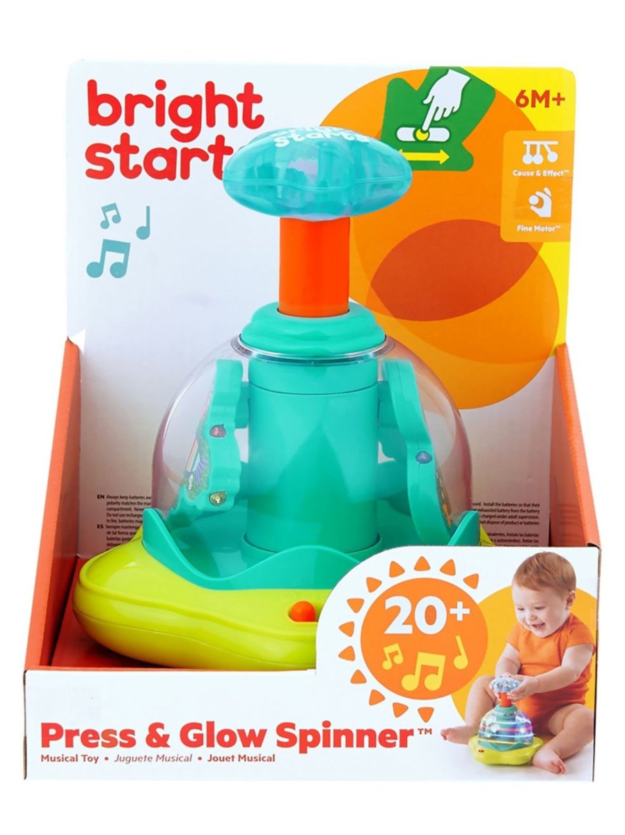 Toys Bright Starts Infant & Toddler | Press And Glow Spinner