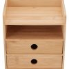 Home Living Anko Closet Storage | 4-Tier Bamboo Desk Organizer