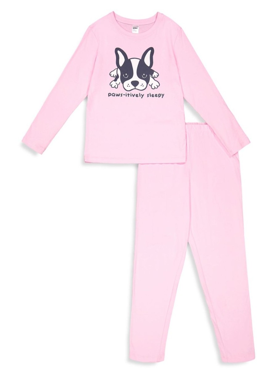 Kids & Baby Anko Girls | Girl'S 2-Piece Knit Graphic Pyjama Set