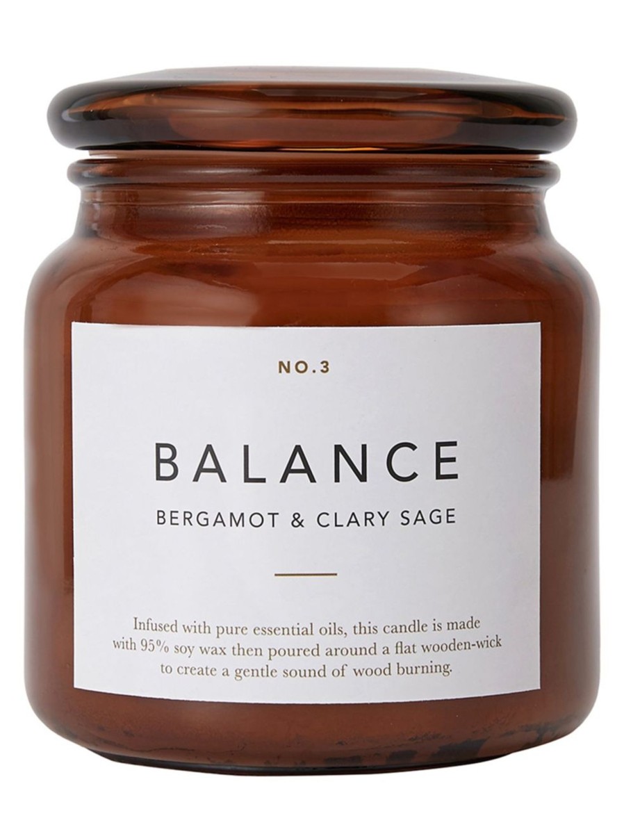 Wellness Anko Candles | Balance Bergamot And Clary Sage Soy Wax-Blend Scented Large Candle, 410G