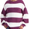 Men & Women Anko Sweaters | Stripe Slouch Sweater