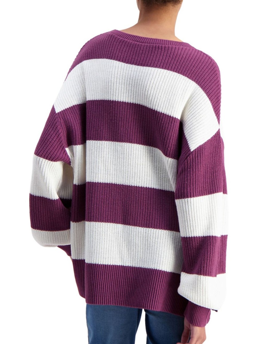 Men & Women Anko Sweaters | Stripe Slouch Sweater