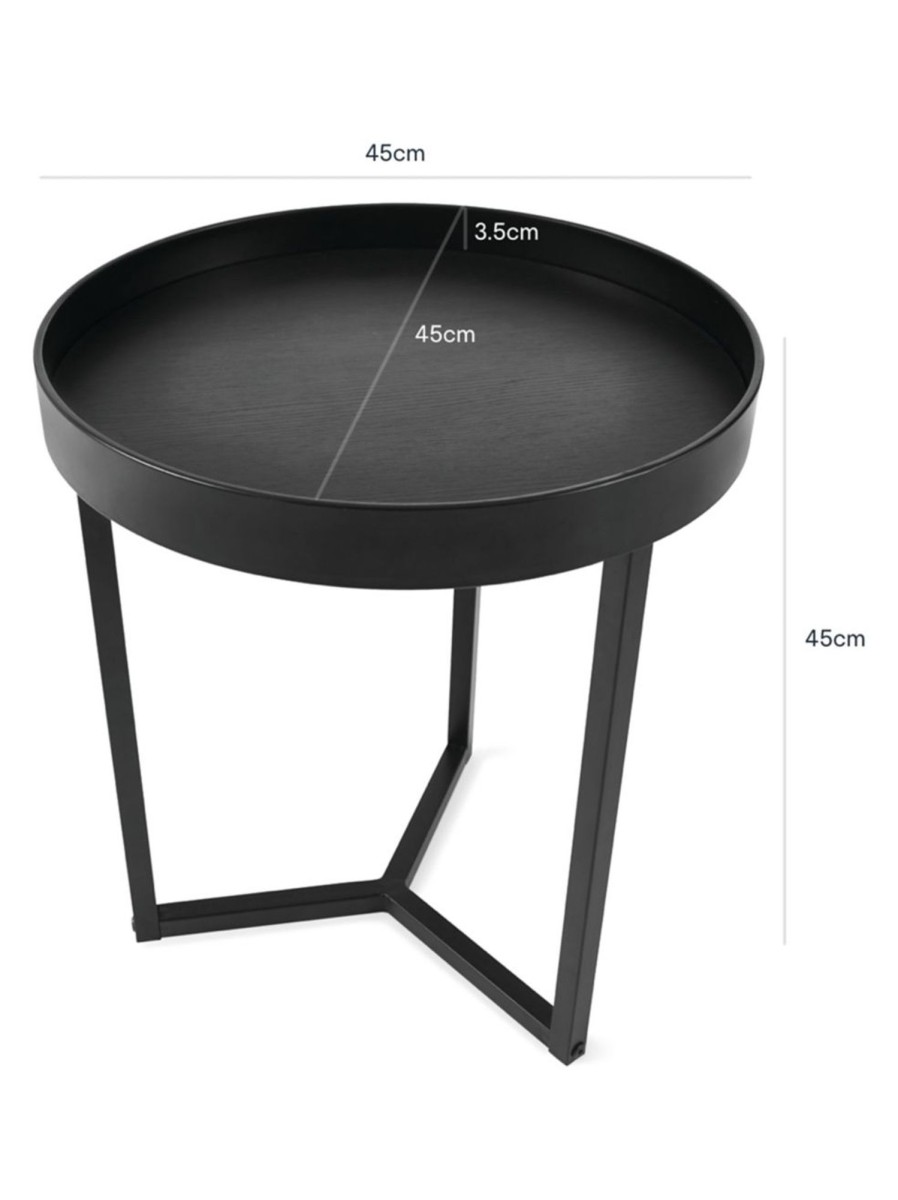 Home Living Anko Living Room Furniture | Noir Side Table