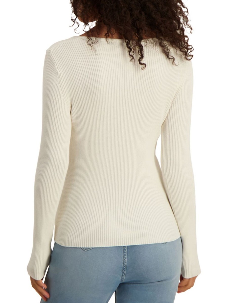 Men & Women Anko Sweaters | Slim-Fit Sweetheart Ribbed-Knit Sweater