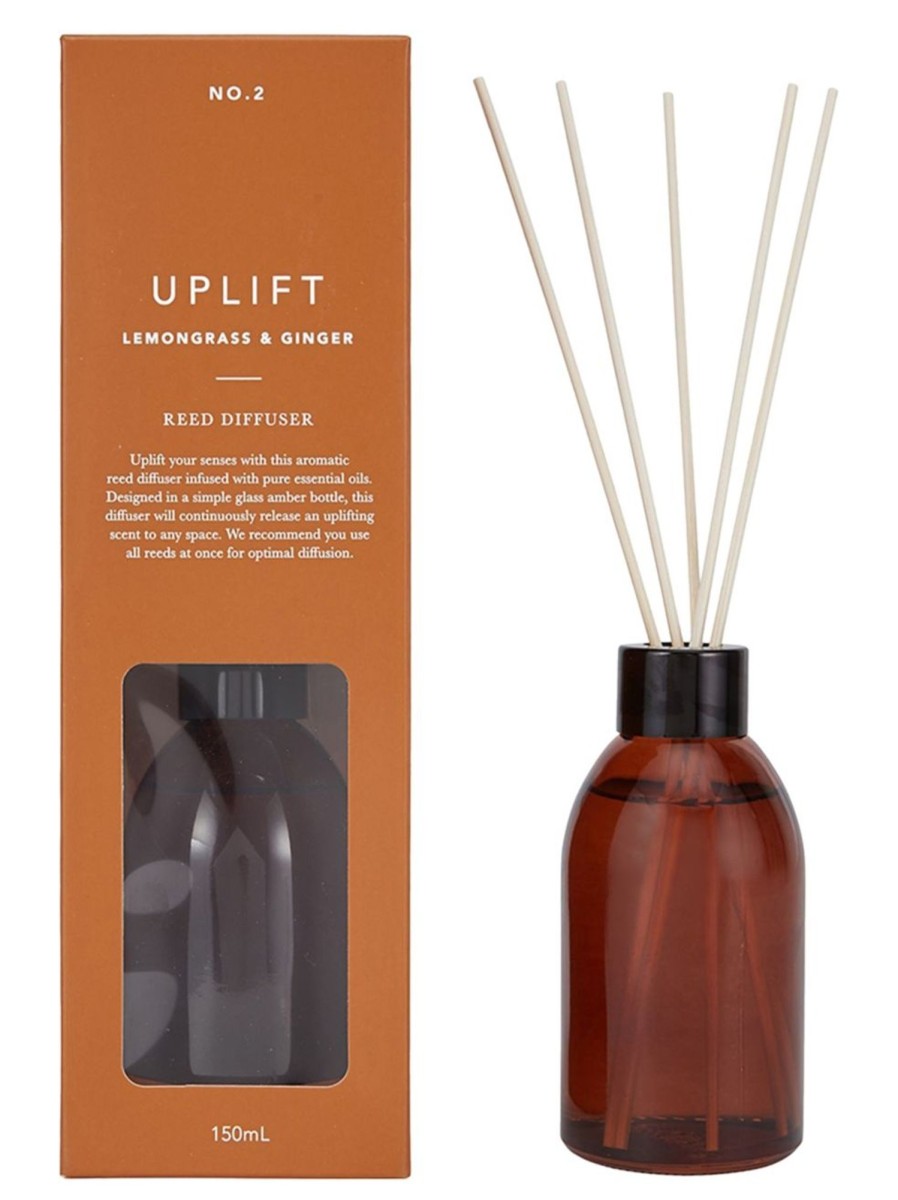 Wellness Anko Diffusers & Essential Oils | Uplift Lemongrass And Ginger Reed Diffuser