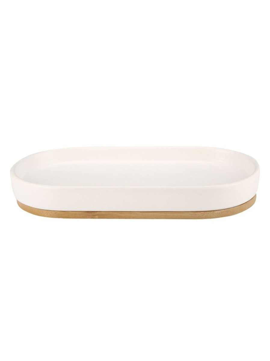 Home Living Anko Bathroom Storage & Accessories | Scandi Oblong Bamboo Base Tray