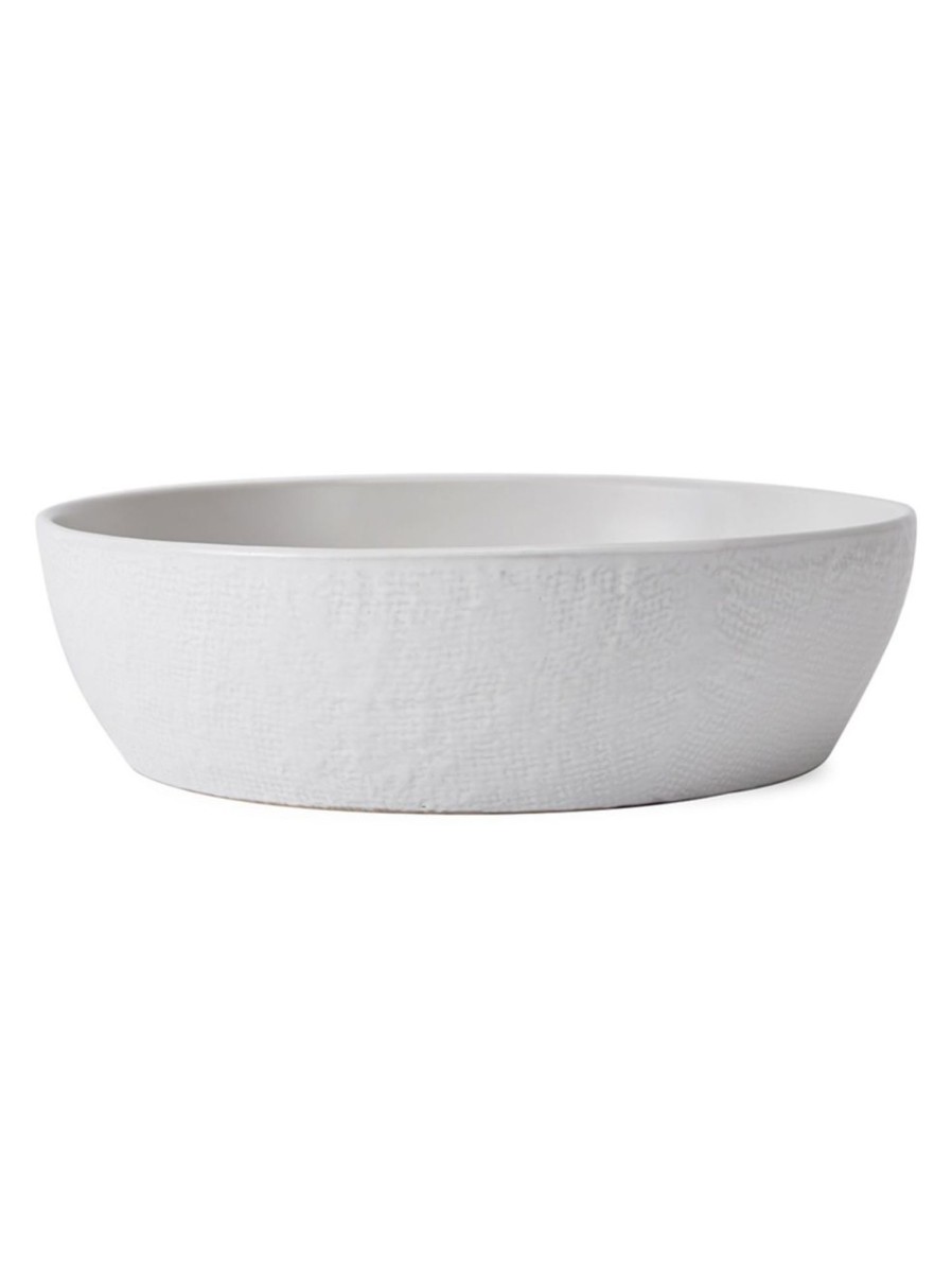 Home Living Anko Dinnerware | White Textured Salad Bowl