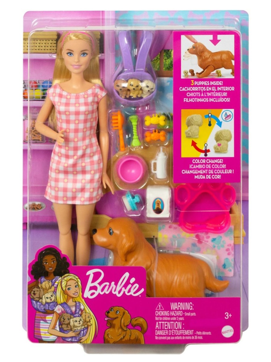 Toys Barbie Dolls & Doll Houses | Barbie® Newborn Pups Play Set