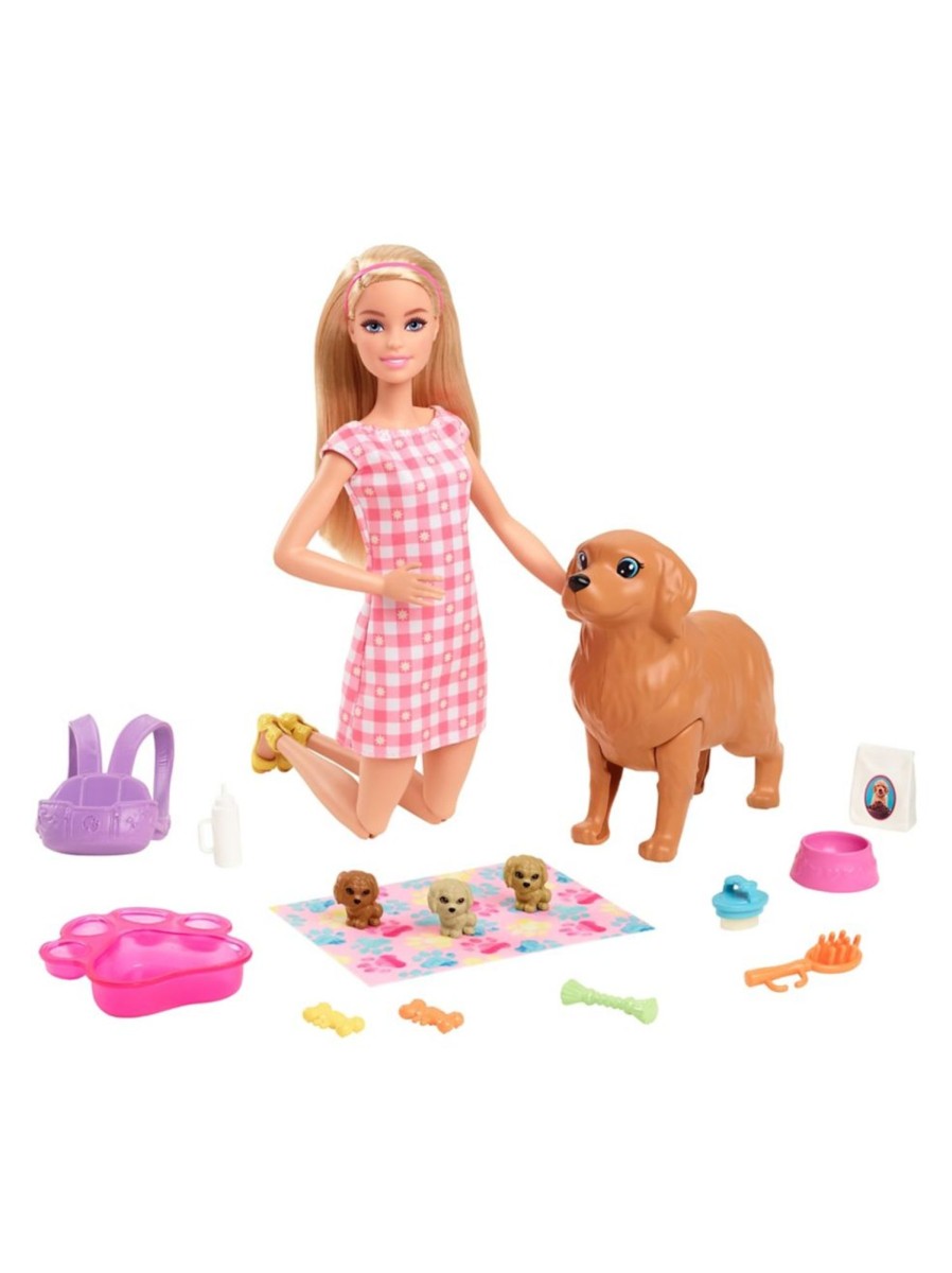 Toys Barbie Dolls & Doll Houses | Barbie® Newborn Pups Play Set