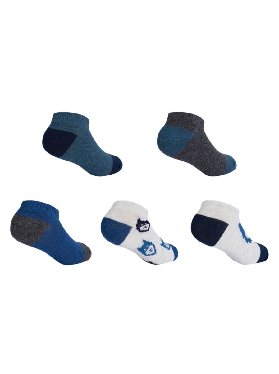 Kids & Baby Anko Underwear & Socks | Kid'S 5-Pair Casual Low-Cut Ankle Socks Pack