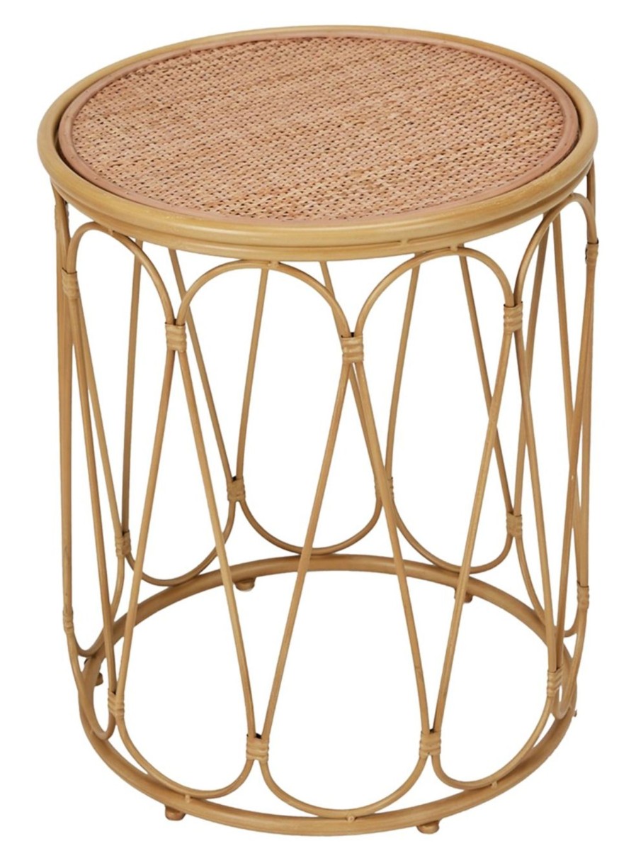 Home Living Anko Living Room Furniture | Rattan Side Table