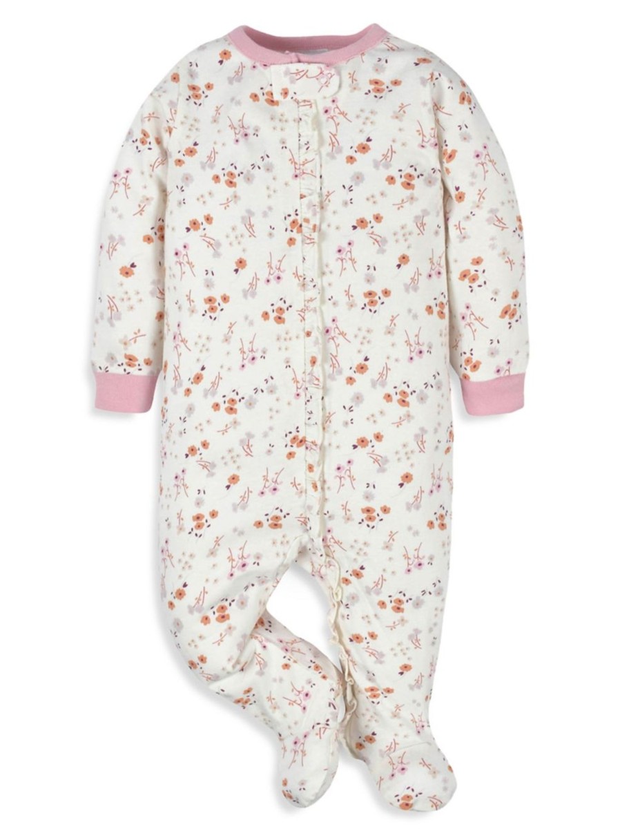 Kids & Baby Gerber | Baby Girl'S Floral Sleep 'N Play Footie