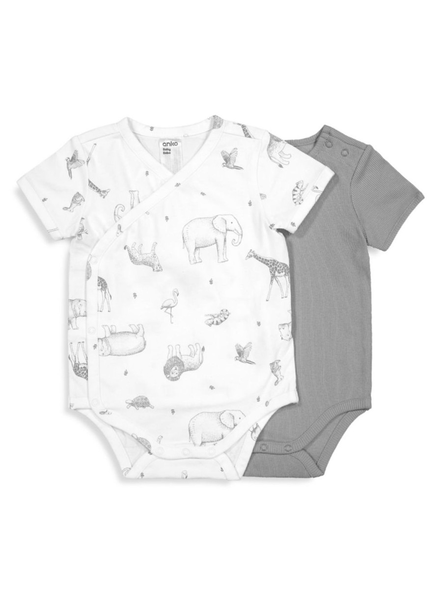 Kids & Baby Anko | Baby'S 2-Pack Organic Cotton Bodysuits