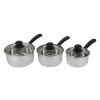 Home Living Anko Cookware | 3-Piece Stainless Steel Cookware Set