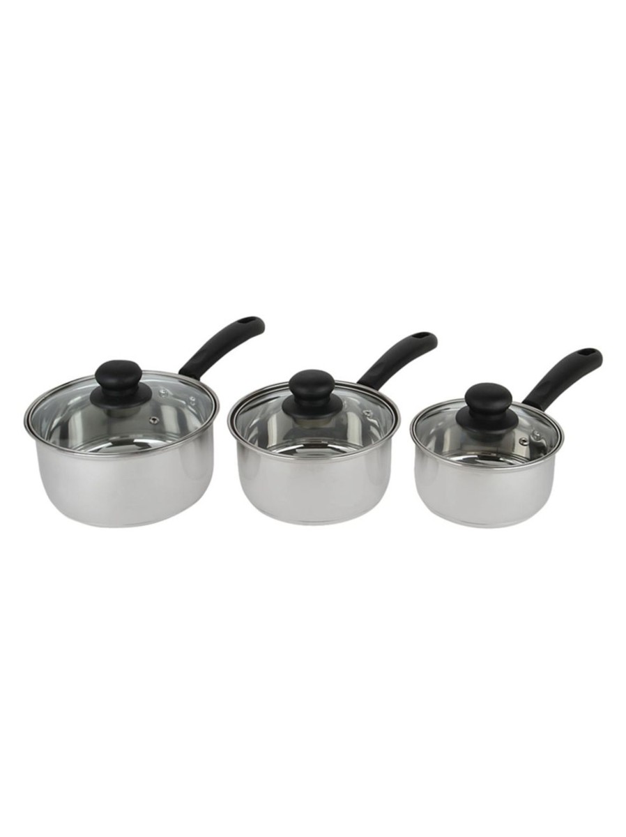 Home Living Anko Cookware | 3-Piece Stainless Steel Cookware Set