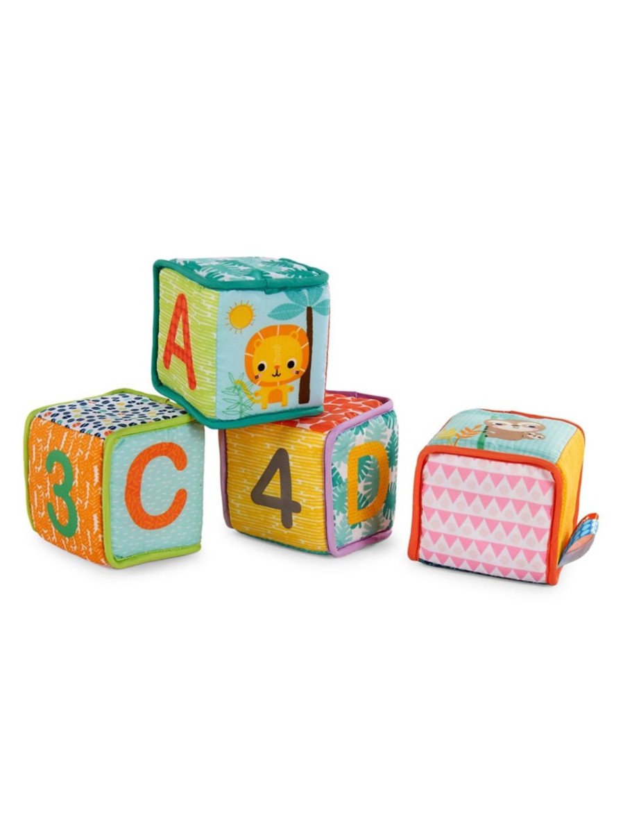 Toys Bright Starts Infant & Toddler | 4-Piece Grab And Stack Blocks