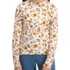 Kids & Baby Anko Girls | Girl'S Ribbed Floral Long-Sleeve T-Shirt