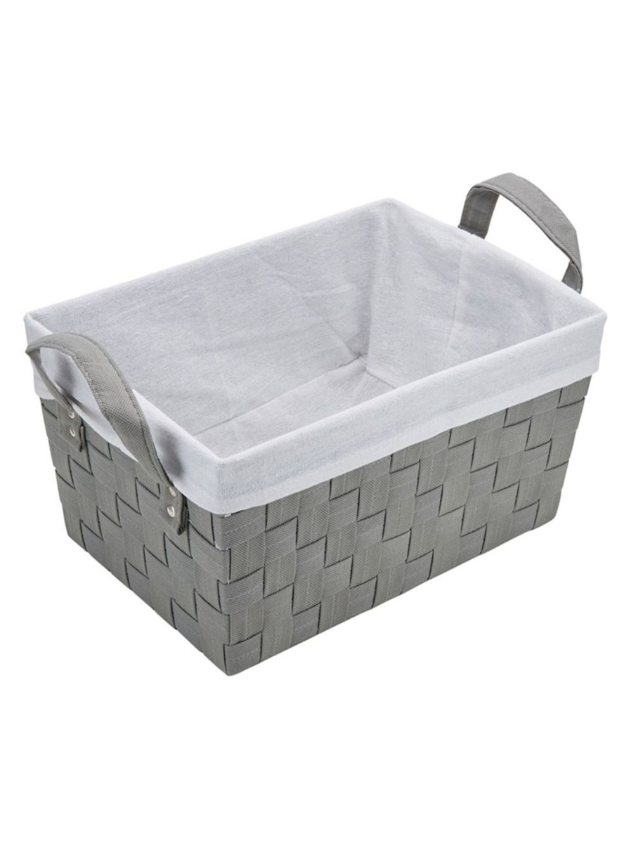 Home Living Anko Containers & Baskets | Medium Woven Basket With Handles And Removable Liner