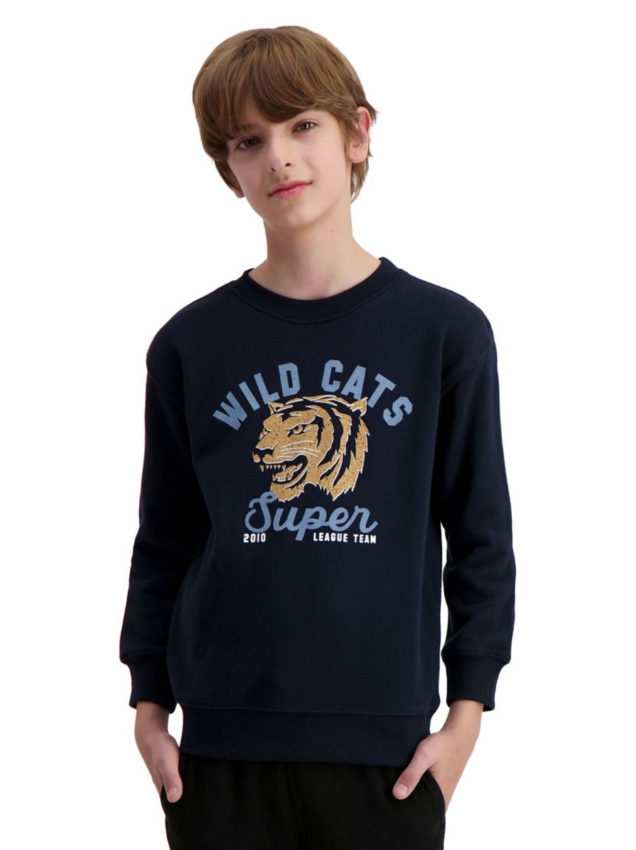 Kids & Baby Anko Boys | Boy'S Wild Cats Super Graphic Sweatshirt