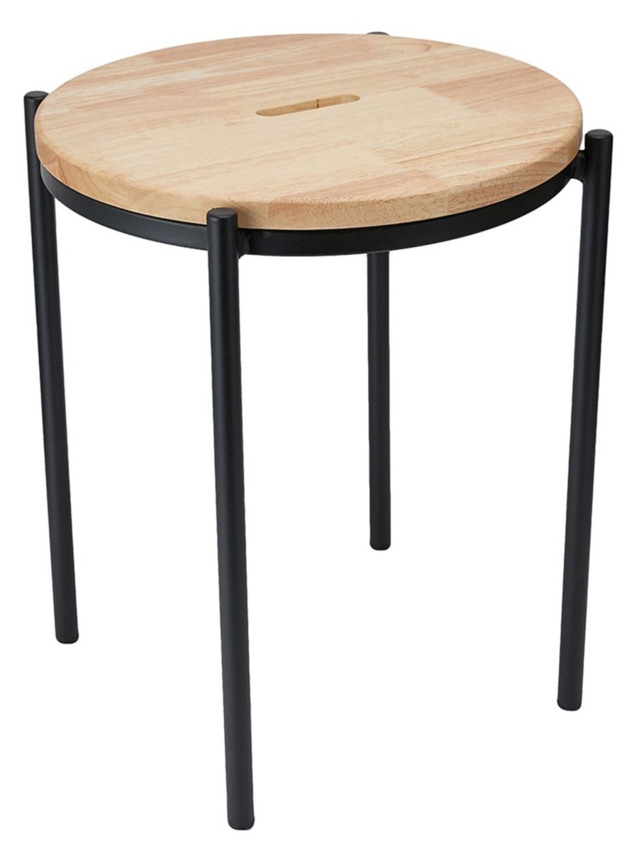 Home Living Anko Living Room Furniture | Timber Top Short Stool