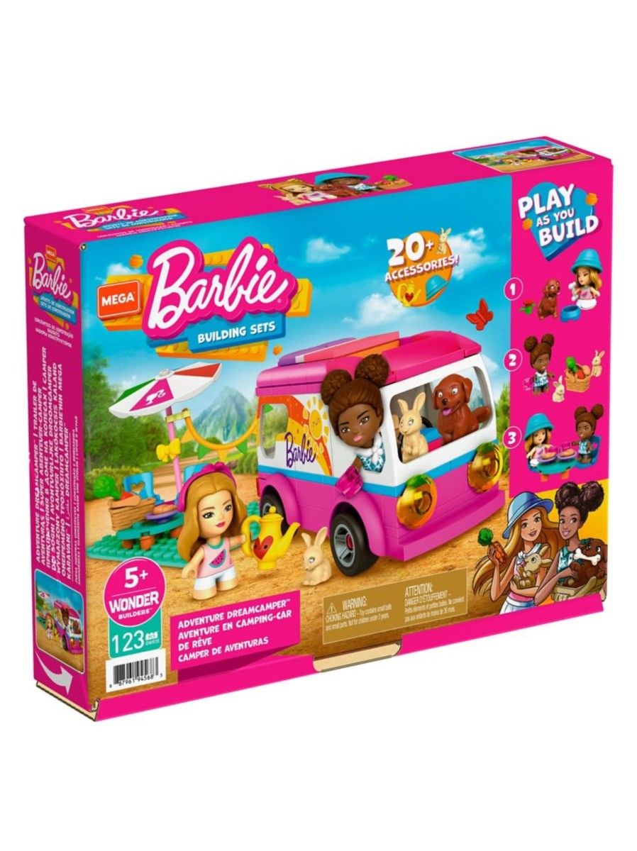 Toys Mega Bloks Infant & Toddler | Mega Construx Barbie Adventure Dreamcamper Building Set