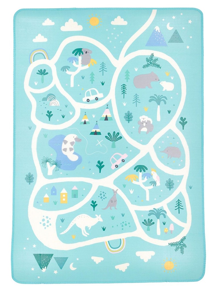 Kids & Baby Anko Play & Activities | Baby'S Reversible Animal-Print Padded Play And Floor Mat