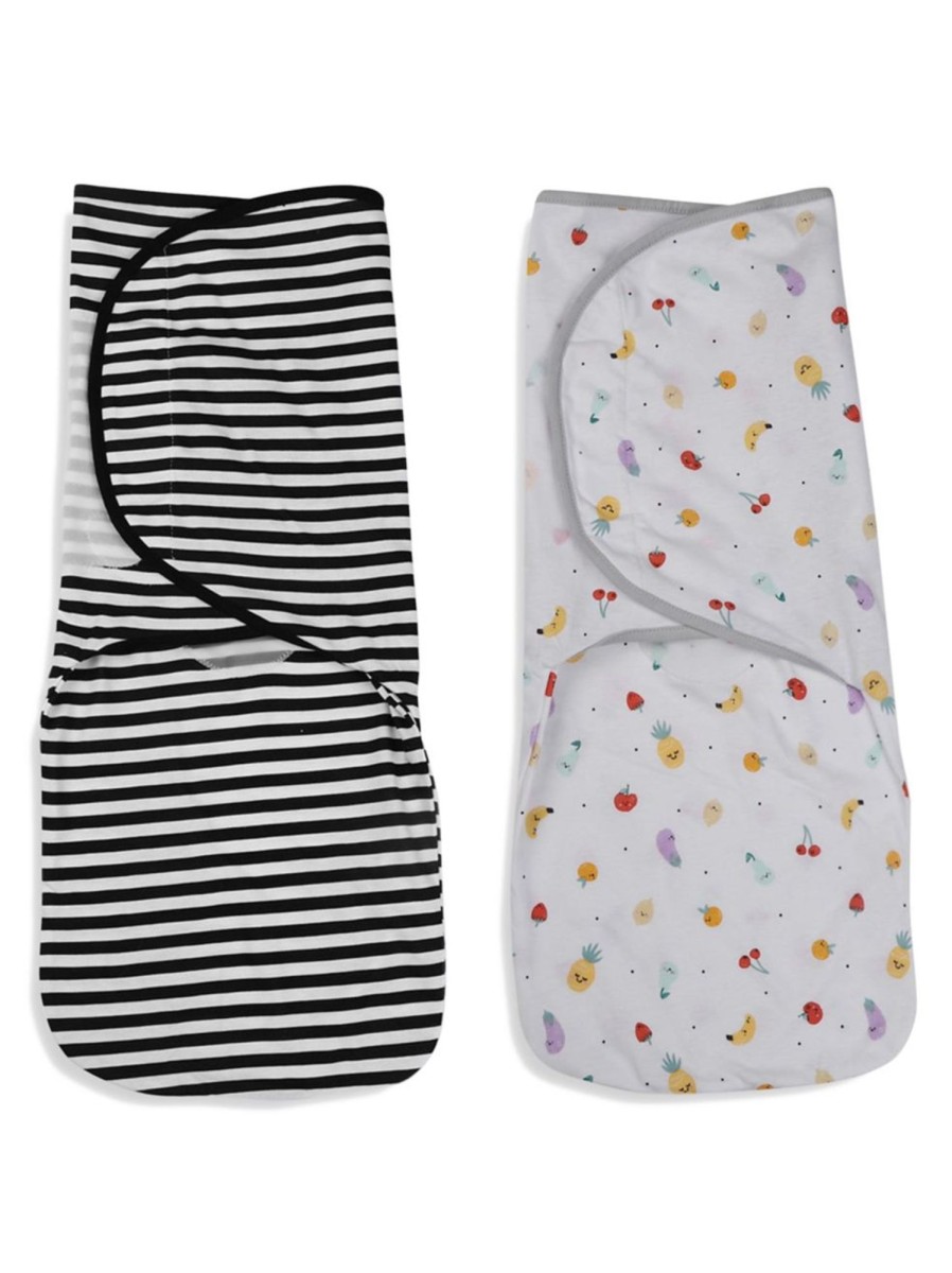 Kids & Baby Anko Sleep Sacks & Swaddles | 2-Pack Cotton Printed Swaddle Baby Wraps