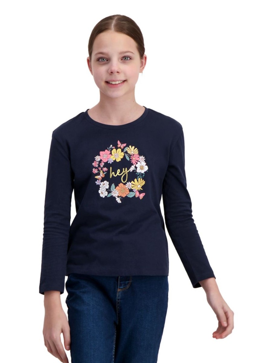 Kids & Baby Anko Girls | Girl'S Long-Sleeve Printed T-Shirt