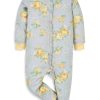 Kids & Baby Gerber | Baby'S Sleep 'N' Play Rose-Print Footie — 3 To 6 Months