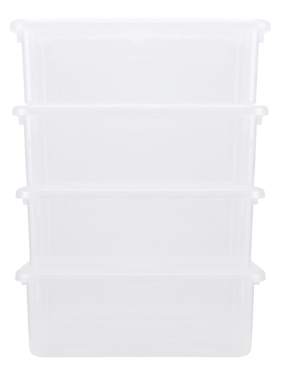 Home Living Anko Containers & Baskets | 4-Pack Storage Boxes With Lid