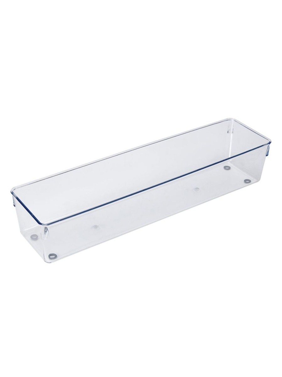 Home Living Anko Utensils & Organization | Large And Narrow Clear Drawer Tray