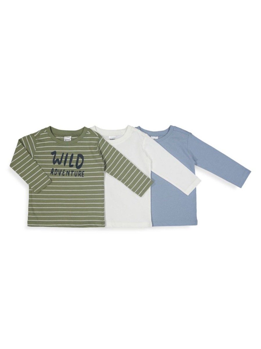 Kids & Baby Anko | Baby Boy'S 3-Pack Long-Sleeve T-Shirts