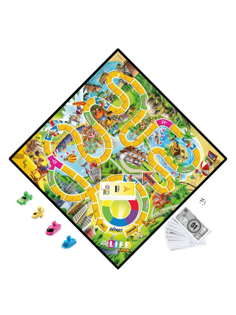 Toys Hasbro Games & Puzzles | The Game Of Life Junior Board Game