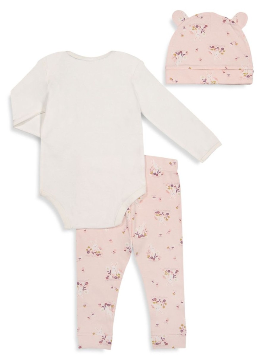 Kids & Baby Anko | Baby Girl'S 3-Piece Bodysuit, Leggings And Hat Set