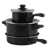 Home Living Anko Cookware | 3-Piece Non-Stick Carbon Steel Cookware Set