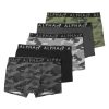 Men & Women Anko Underwear & Socks | 5-Pack Print And Plain Trunks