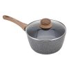 Home Living Anko Cookware | 20Cm Wood-Look Saucepan With Cover