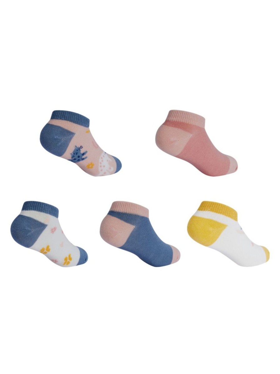 Kids & Baby Anko Underwear & Socks | Kid'S 5-Pair Casual Low-Cut Ankle Socks Pack