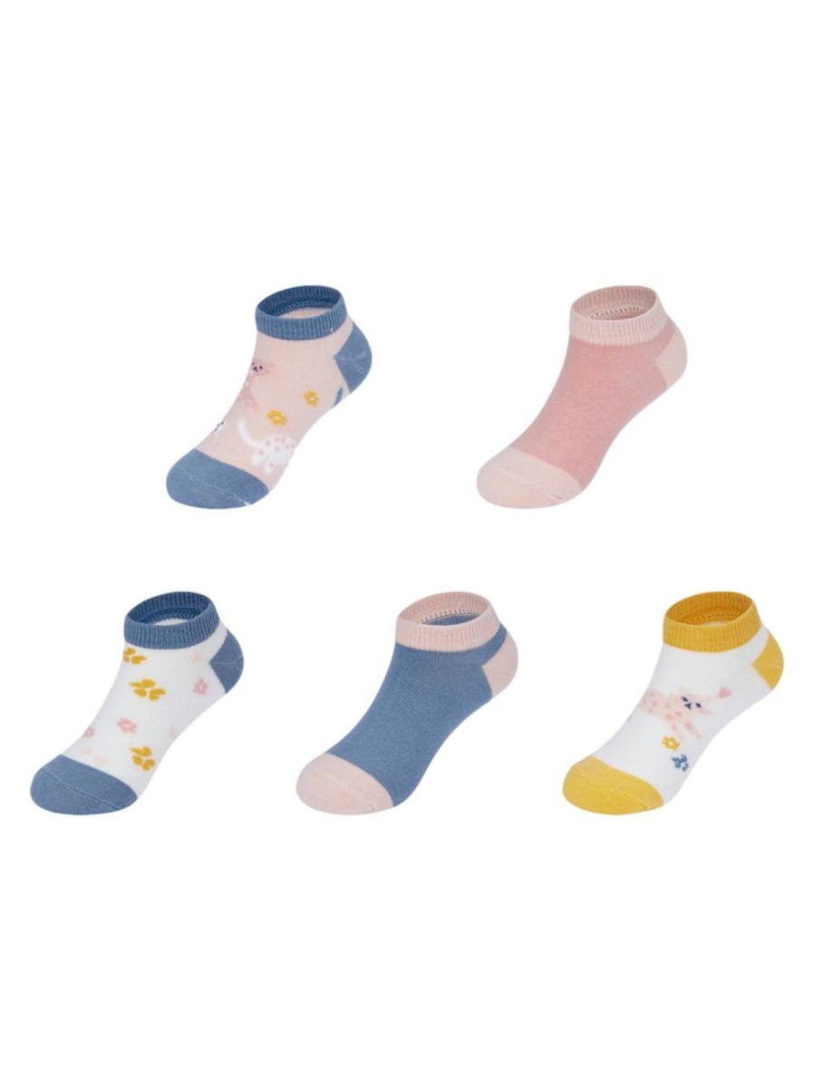 Kids & Baby Anko Underwear & Socks | Kid'S 5-Pair Casual Low-Cut Ankle Socks Pack