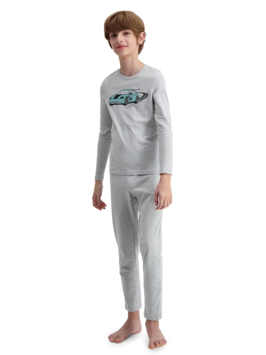 Kids & Baby Anko Boys | Boy'S 2-Piece Knit Graphic Pyjama Set