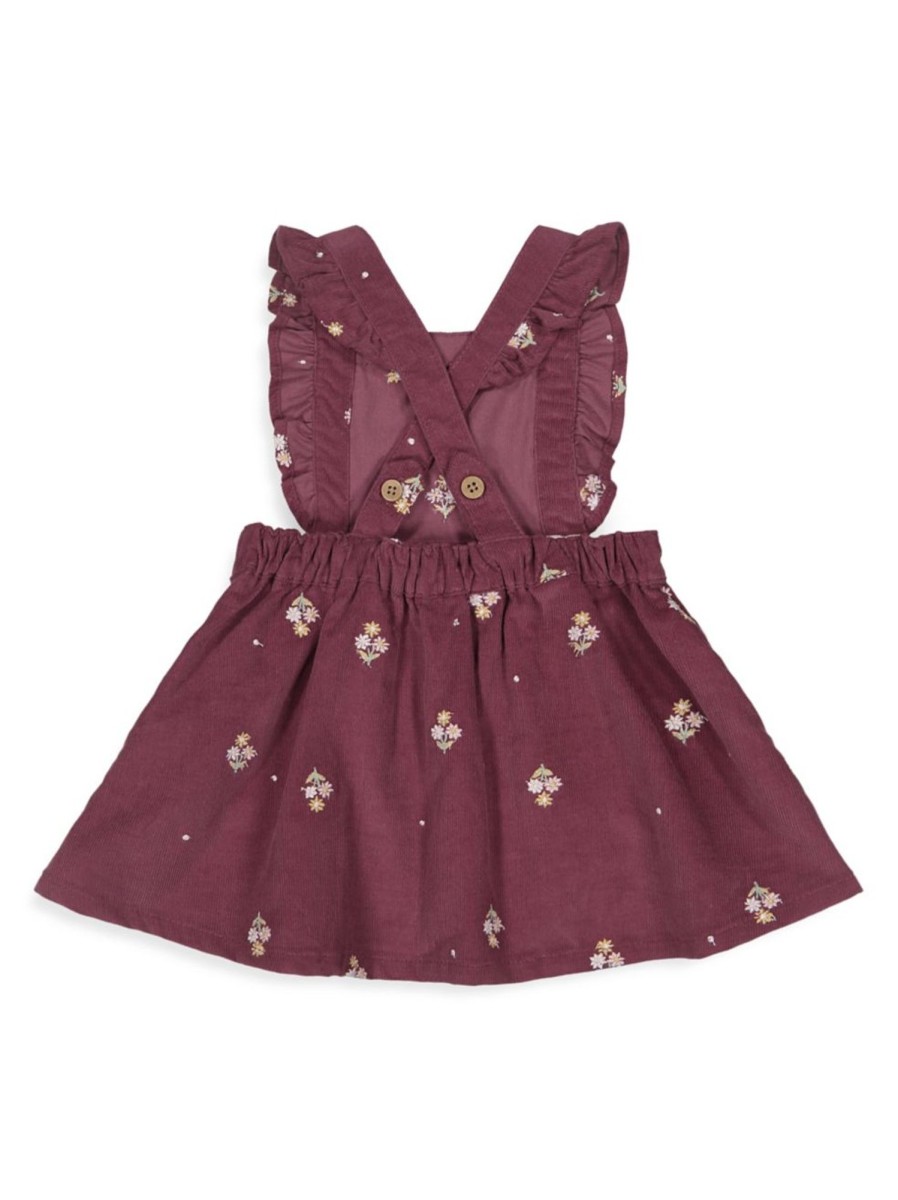 Kids & Baby Anko | Baby Girl'S Corduroy Embroidered Pinafore Dress