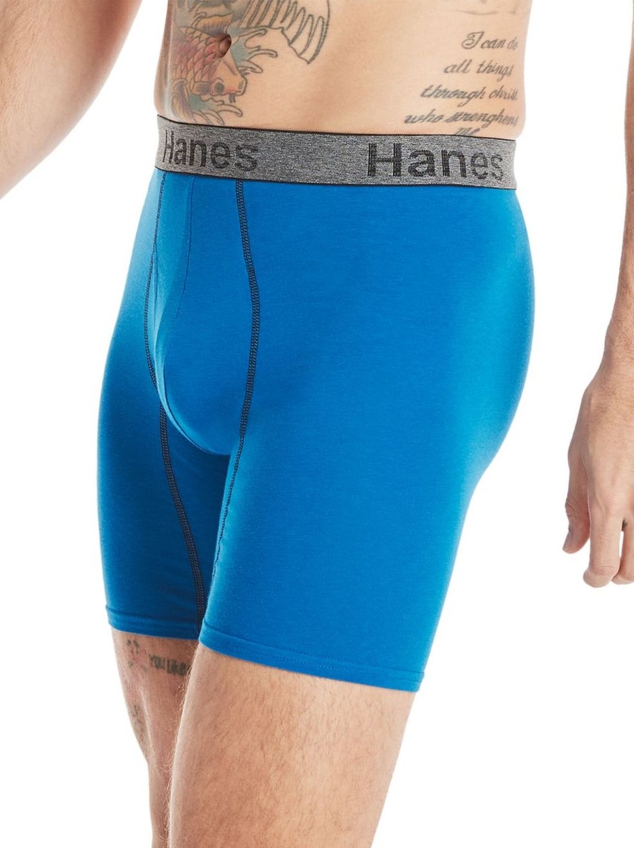 Men & Women Hanes Underwear & Socks | 3-Piece Comfort Flex-Fit Boxer Briefs Set