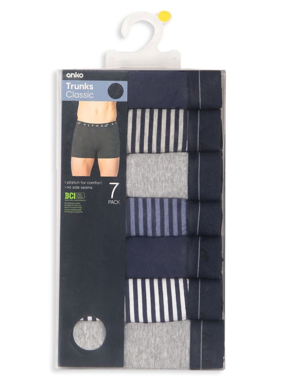 Men & Women Anko Underwear & Socks | 7-Pack Print Trunks